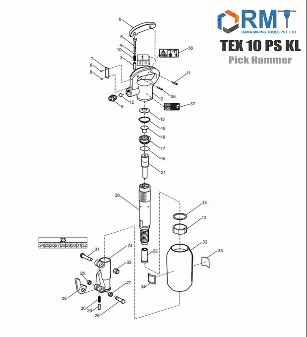 TEX 10 PS KL - Pick Hammer